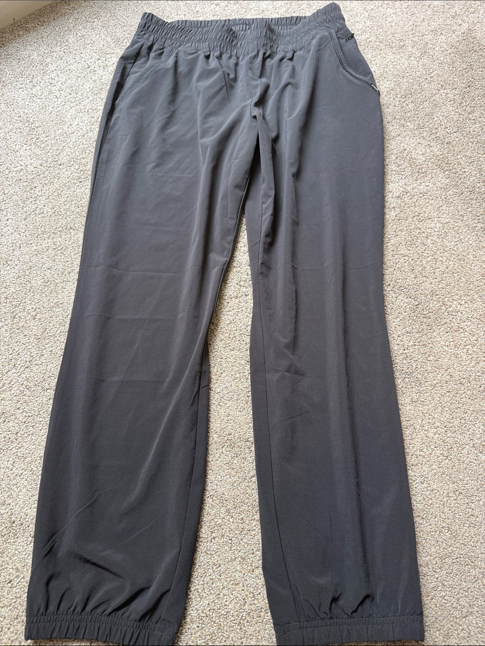 Women’s Prana Elastic Waist Black Pull-On Pants